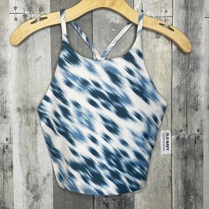 NWT Old Navy power-soft long line sports bra. Light support. Padded. Size Small